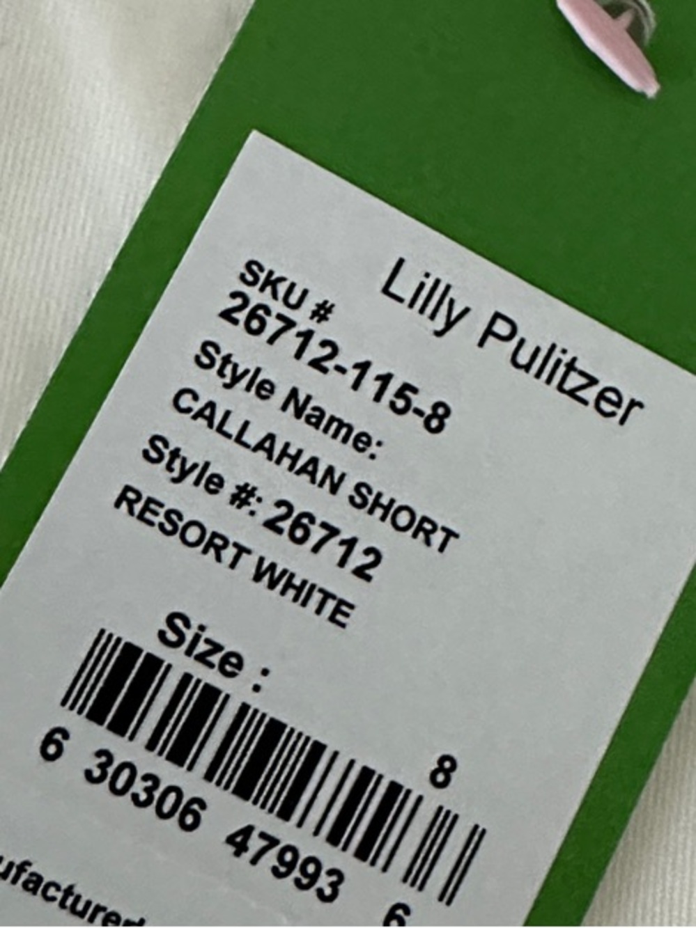 Lilly Pulitzer White Classic Cotton Shorts - Picture 5 of 5